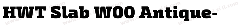 HWT Slab W00 Antique字体转换